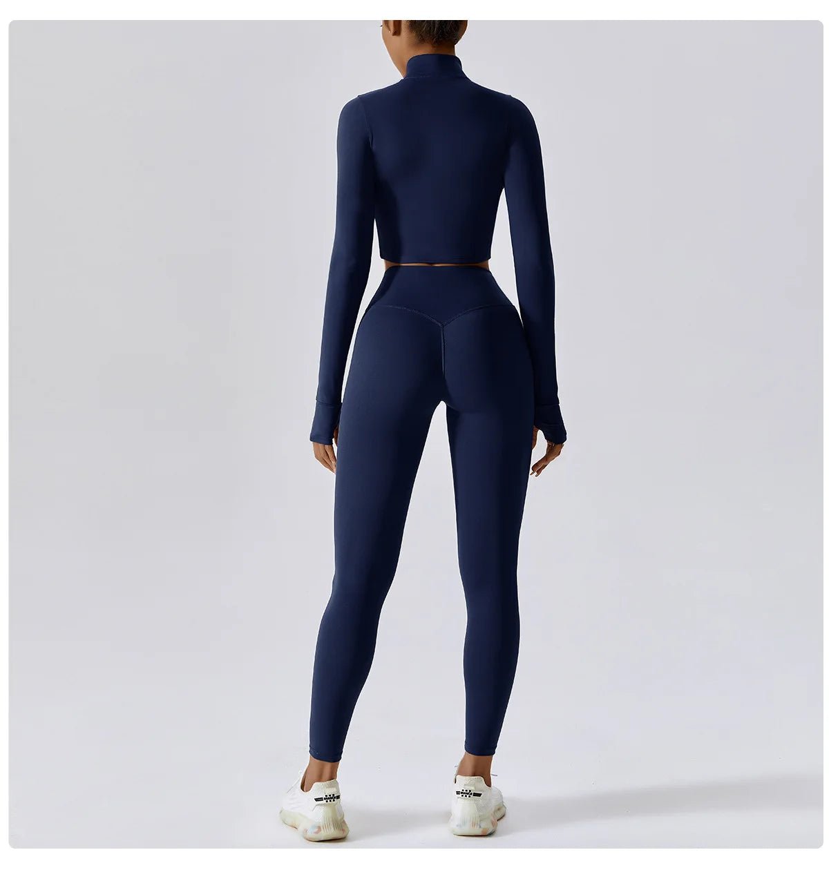 Workout Outfit Active Wear 3 Pieces Workout Clothes For Women Sports Bra High Waist Gym Leggings Long - Sleeved Fitness Sportswear from NAPSA - 